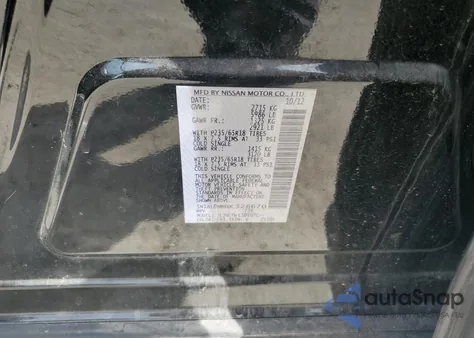 2013 Infiniti Jx35 из США, поврежденный, VIN 5N1AL0MM6DC326670